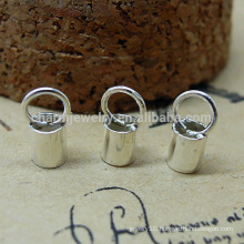 Skin tube buckle Rope connector clip Necklace Buckle 2014 fashion 925 sterling silver DIY jewelry SEF014